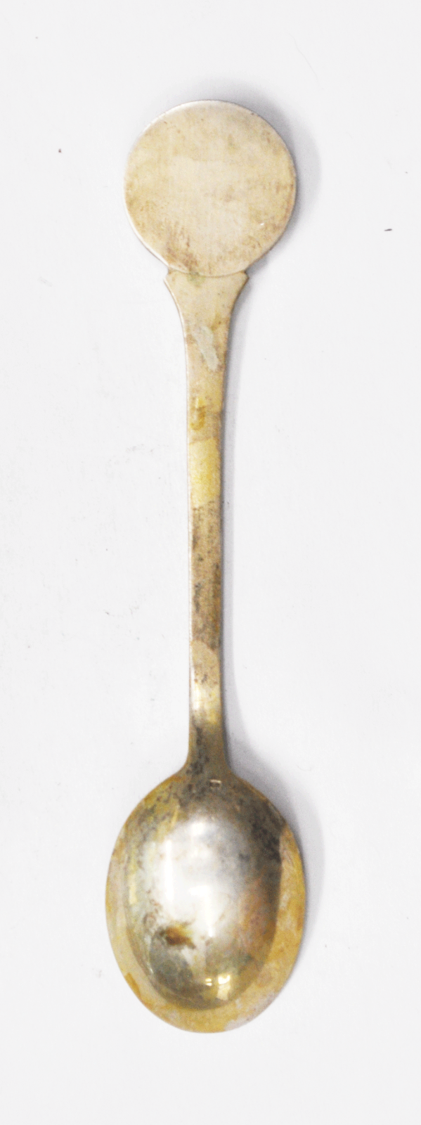 835 VKS Silver Quaere et Invenies Seek & You Will Find Souvenir Spoon 4-1/4"