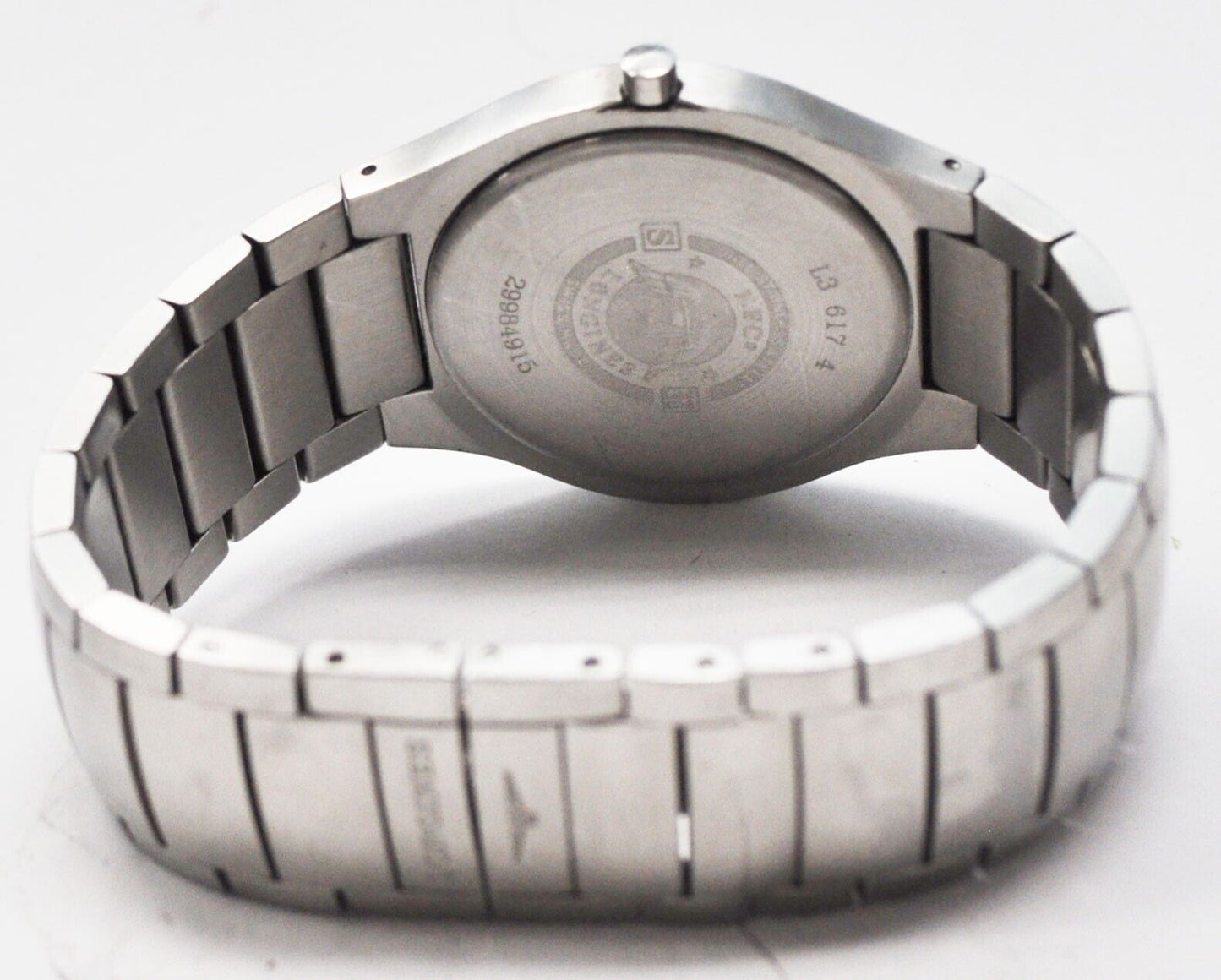 Vintage Longines Opposition Black Dial L3 617 4 Swiss Quartz 35mm Stainless