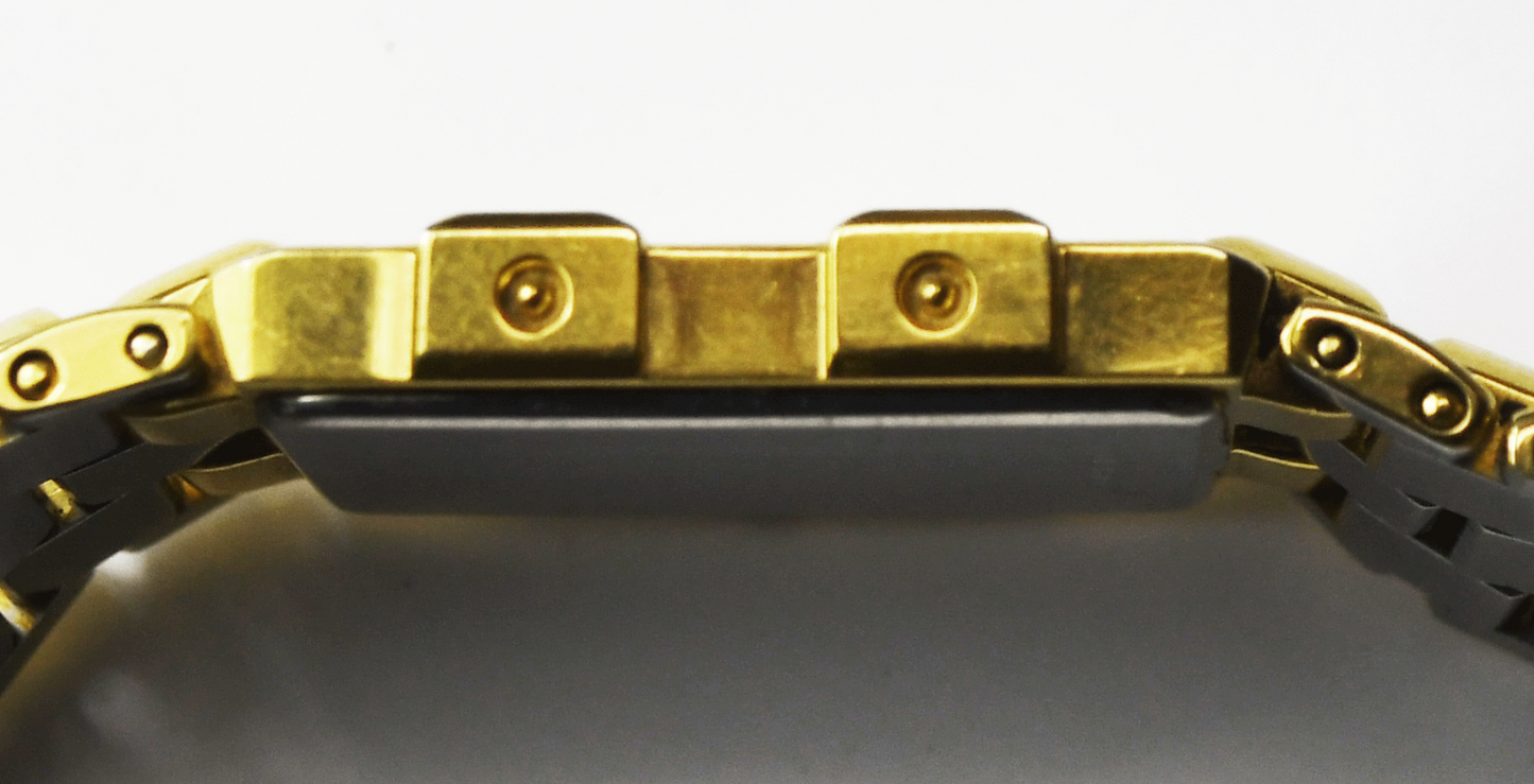 Vintage Longines QWR Dress Watch Rectangle Gold Tone 25mm 7.5" Quartz