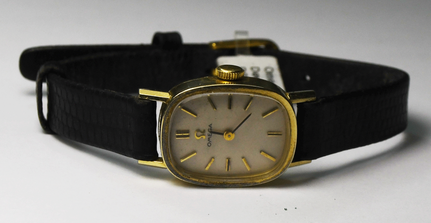 1973 Women's 14k Solid Gold Omega Wristwatch H5838 cal. 1070 17mm