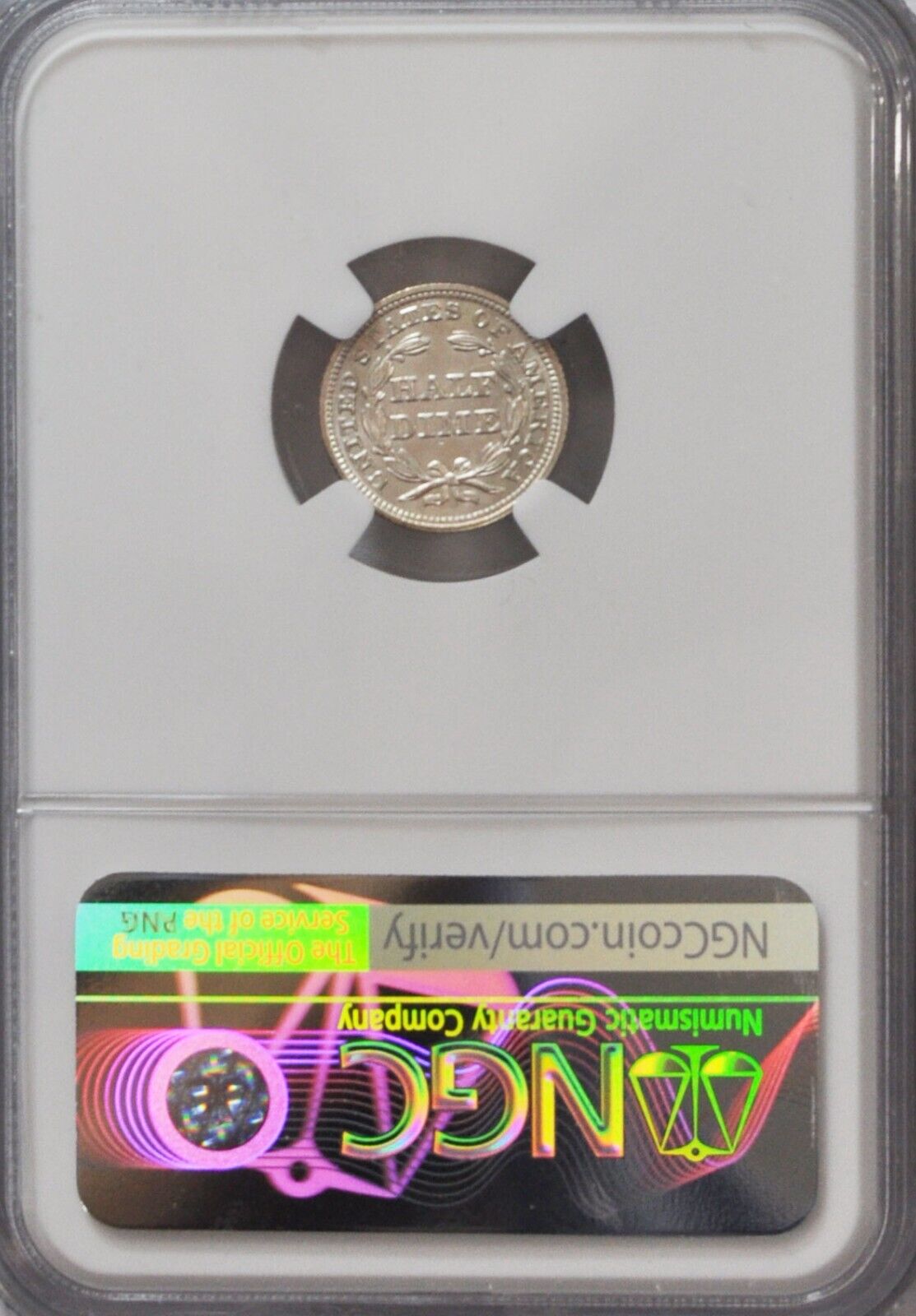 1847 H10c Seated Liberty Silver Half Dime Philadelphia NGC MS62