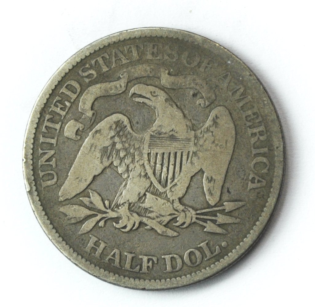 1876 50c Seated Liberty Silver Half Dollar Fifty Cents Type 1