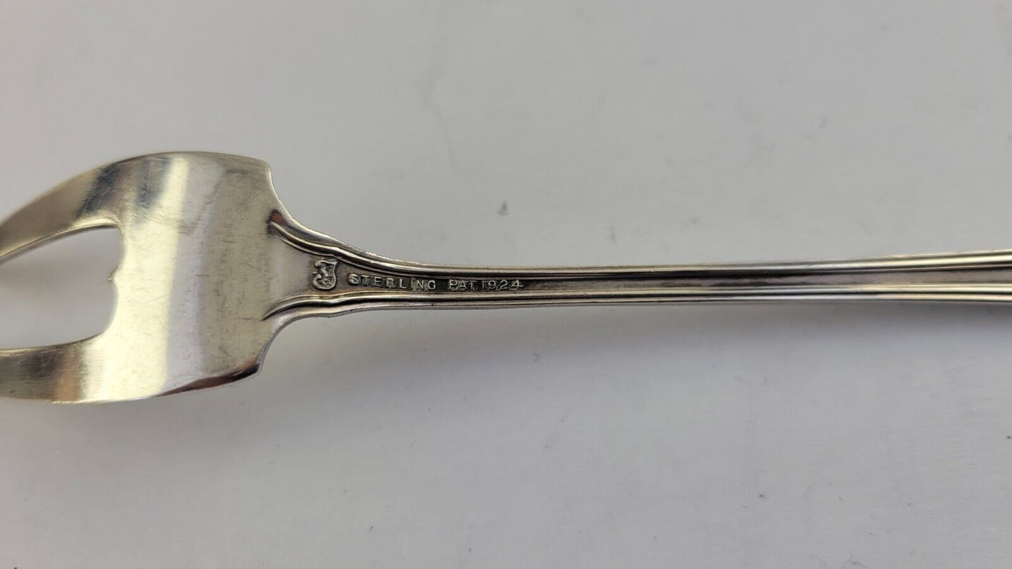 Louis XIV By Towle Sterling Silver Pickle/Olive Fork 2-Tine with Barbs 6 1/4"