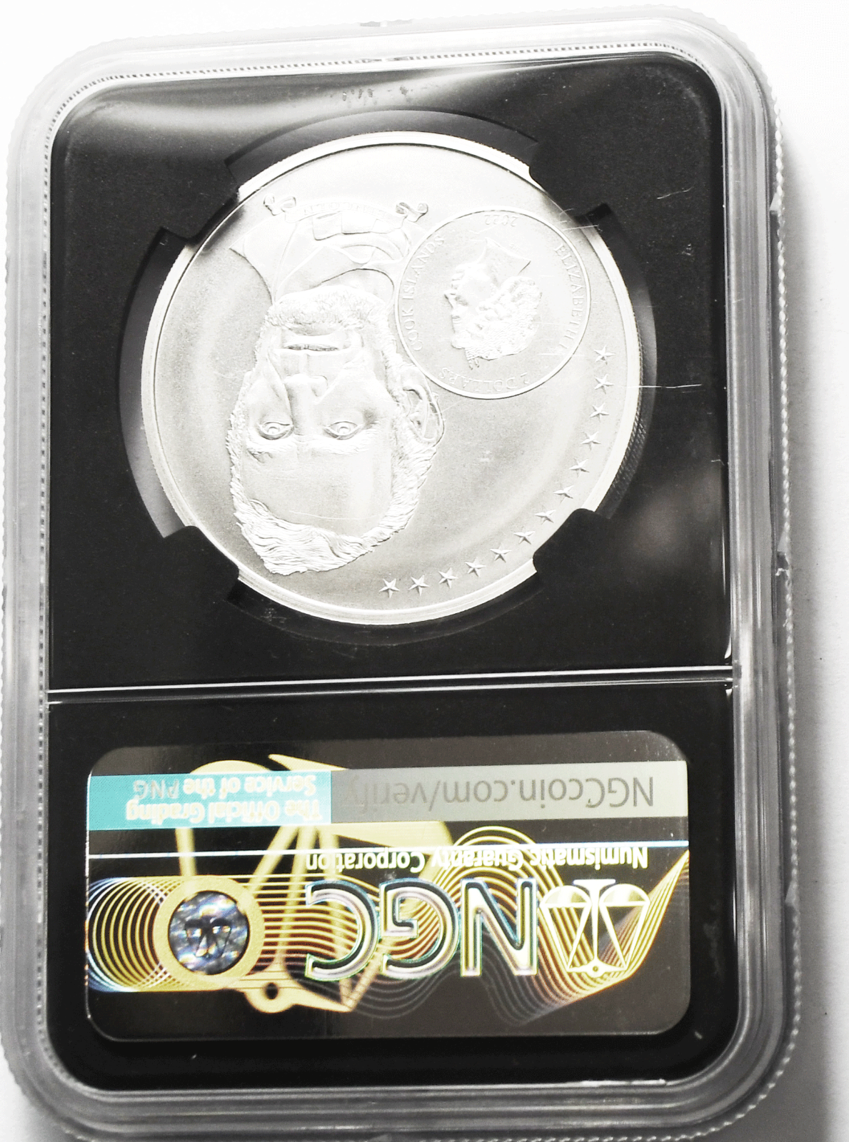 2022 $2 Cook Islands Life of Lincoln Early Studies MS70 Silver Coin .999 Silver