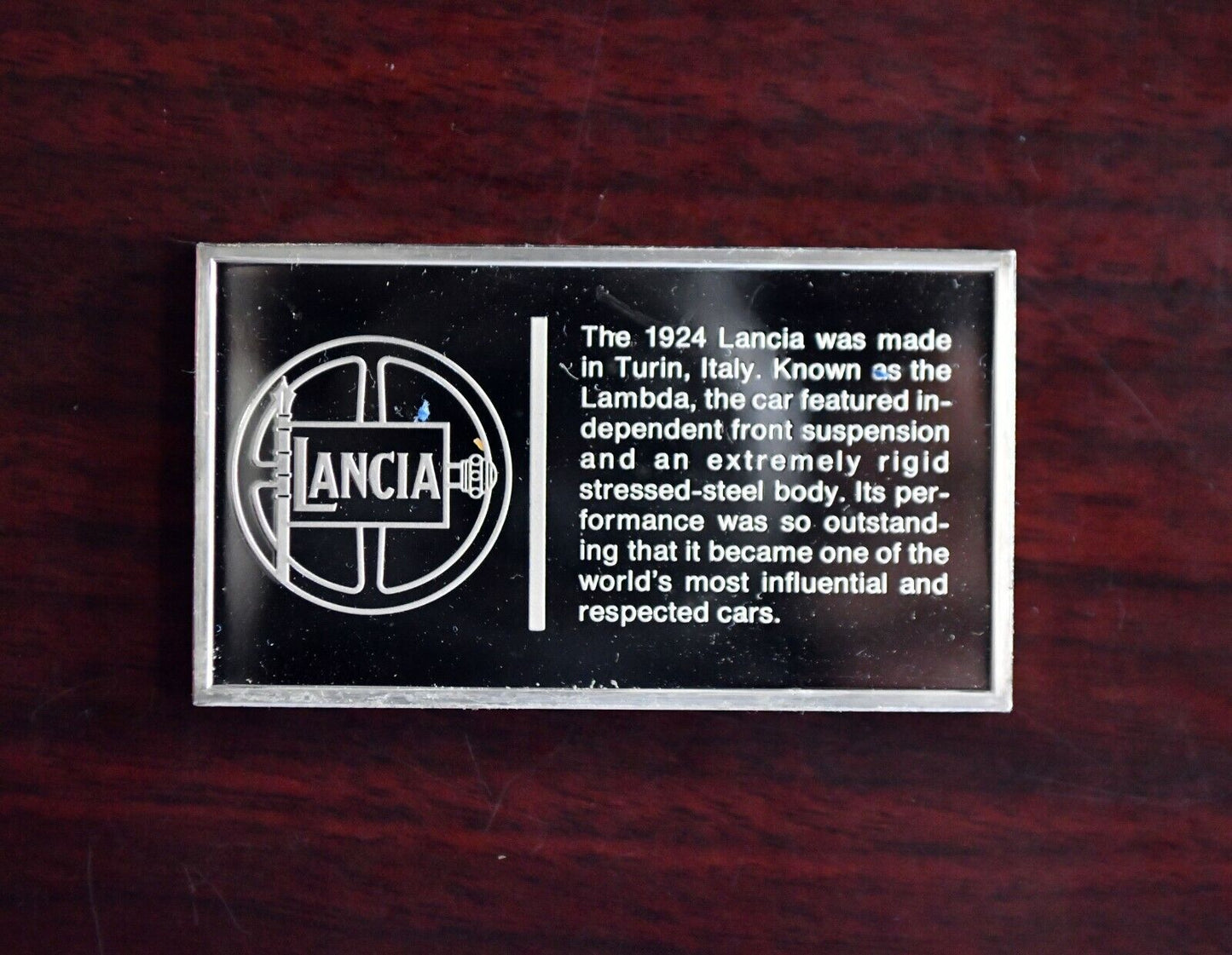 1924 Lancia Centennial Car Ingot Collection 1000 Grain Sterling Franklin Mint