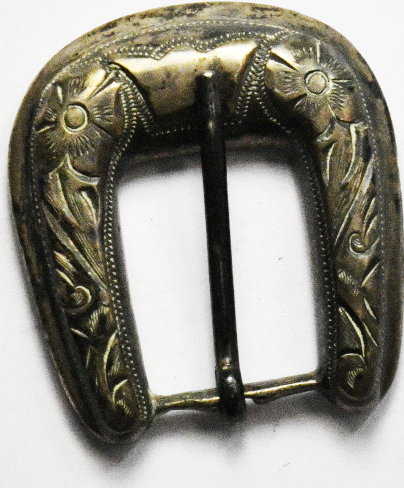 Sterling Silver Plamex Heavy Belt Buckle 1-3/4" x 1-1/2" 17mm Belt