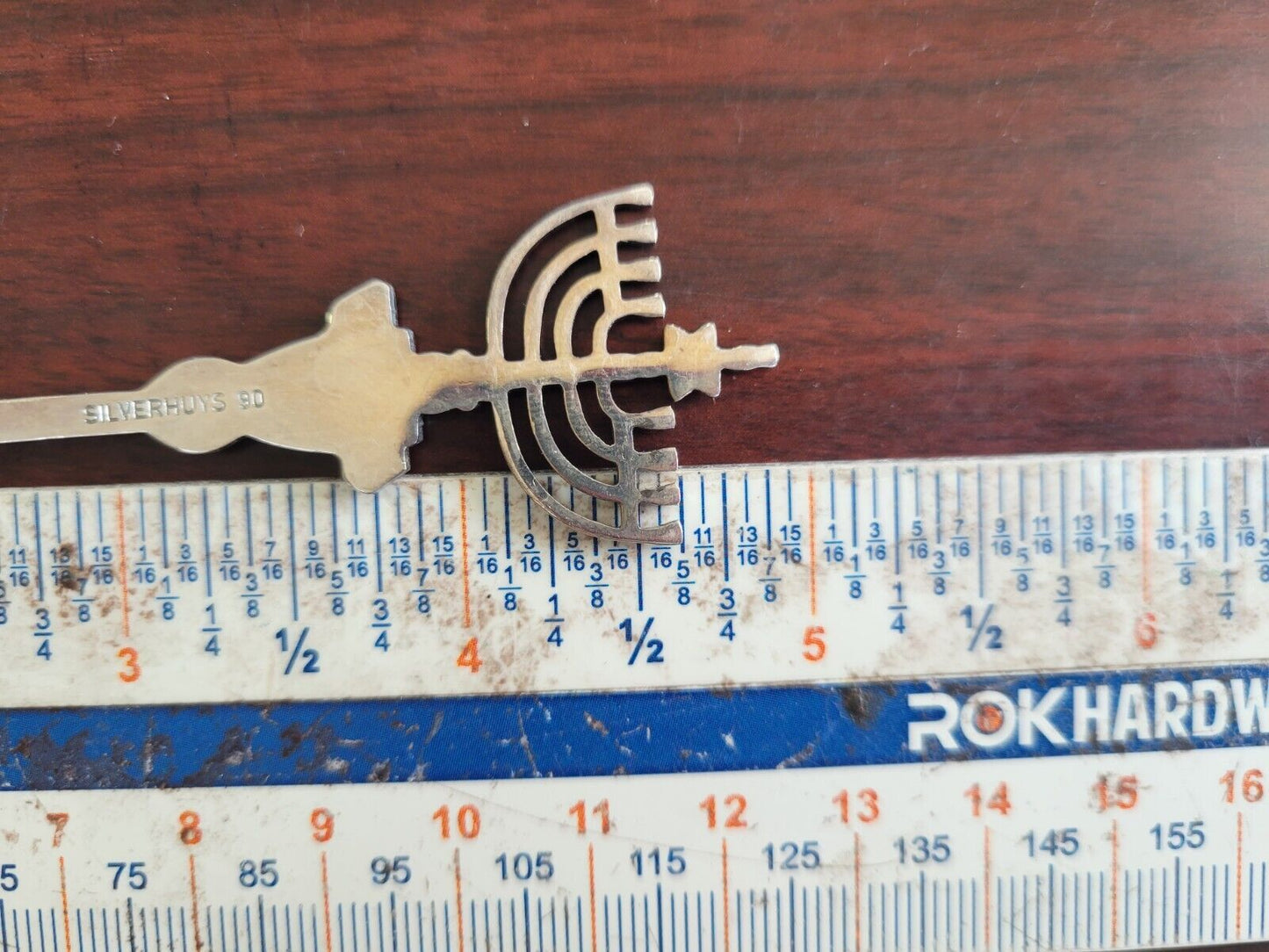 Vintage Silverhuys 90 - 9 Branch Silver plate Souvenir Spoon 4 7/8"