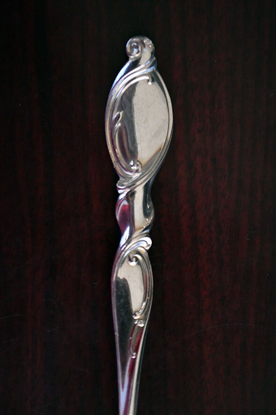 Silver Swirl by Wallace Sterling Silver 8 5/8" Solid Serving Table Spoon 2.2oz.