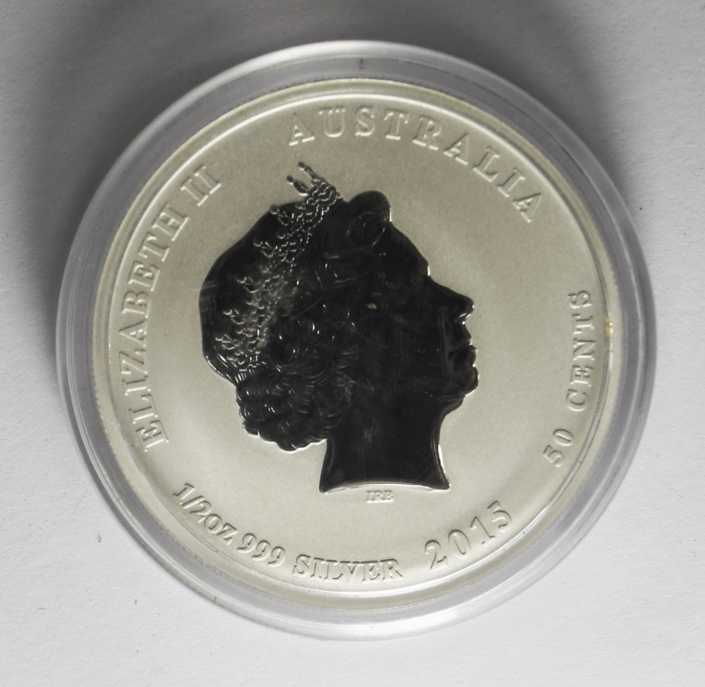 2015 50c Australia Year of the Goat 1/2 oz .9999 Silver Coin