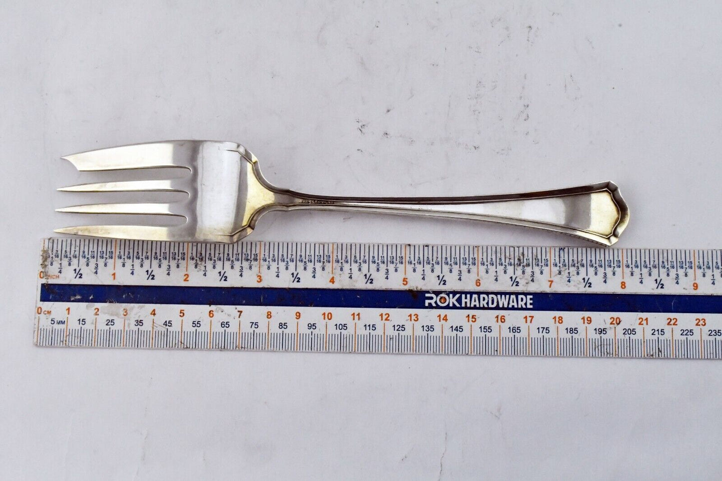 Putnam by Wallace Sterling Silver 8" Medium Cold Meat Serving Fork 2.2oz.