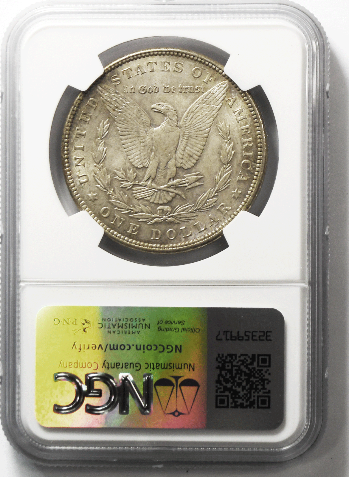 1896 $1 Morgan Silver Dollar MS63 NGC Uncirculated Philadelphia