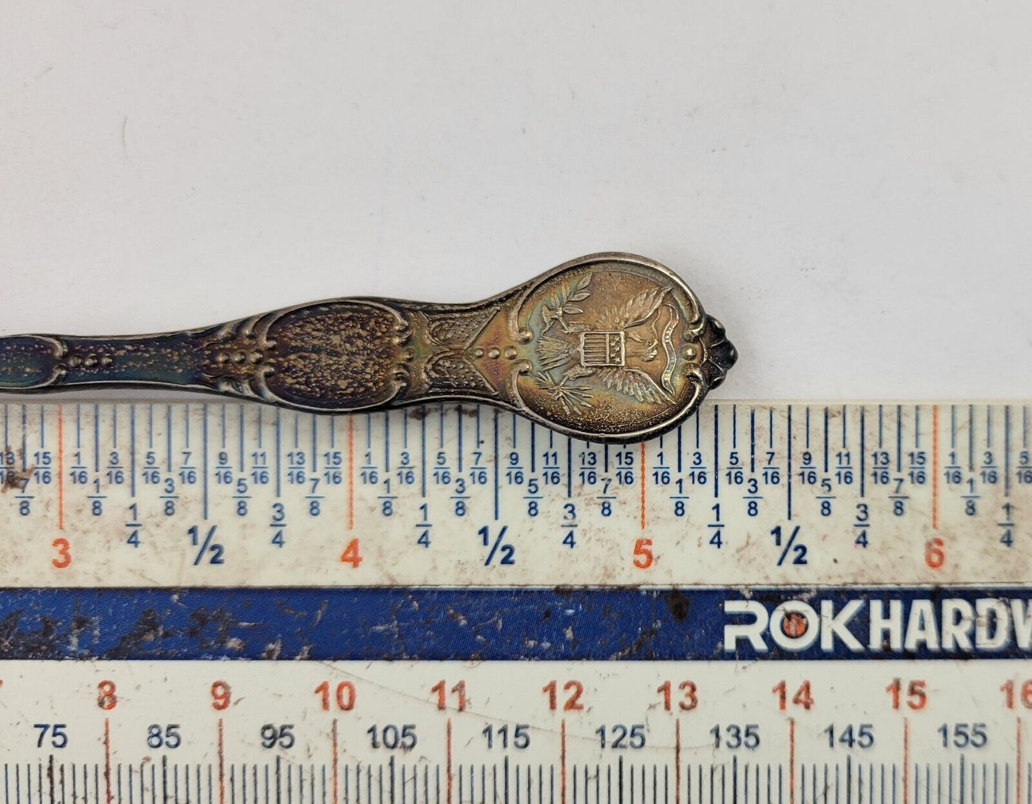 Sterling Silver Topeka Kansas 5 1/4" Souvenir Spoon Made By Shepard .58oz.