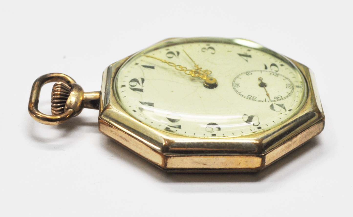 Resulta W Swiss Octagon 5yr GF Pocket Watch Size 12