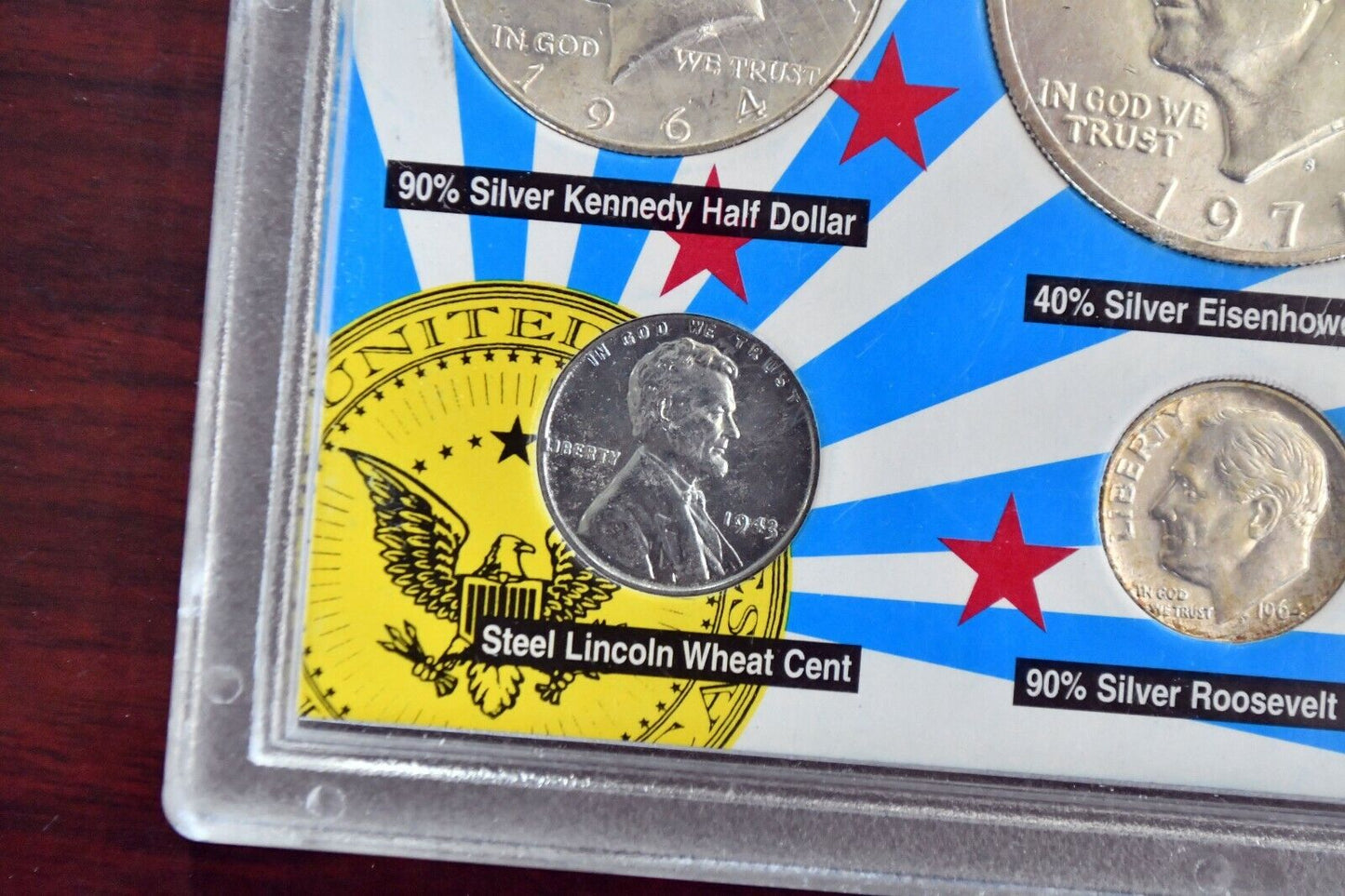 The Honored Presidents Coin Collection 6pc. 90%, 40% 35% Silver Coinage