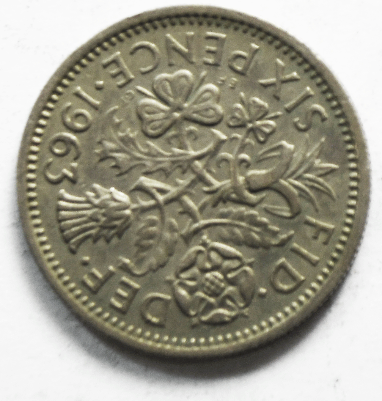 1963 Great Britain 6 Six Pence KM# 903 Copper Nickel Coin