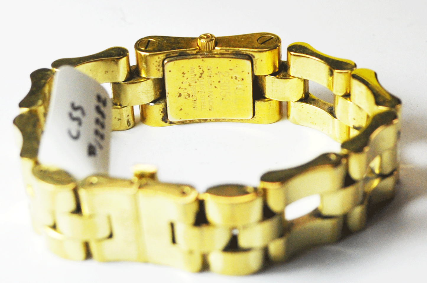 Women's Gucci 2305L Swiss 17mm Quartz GEP Stainless Wristwatch 6-3/4" w Box