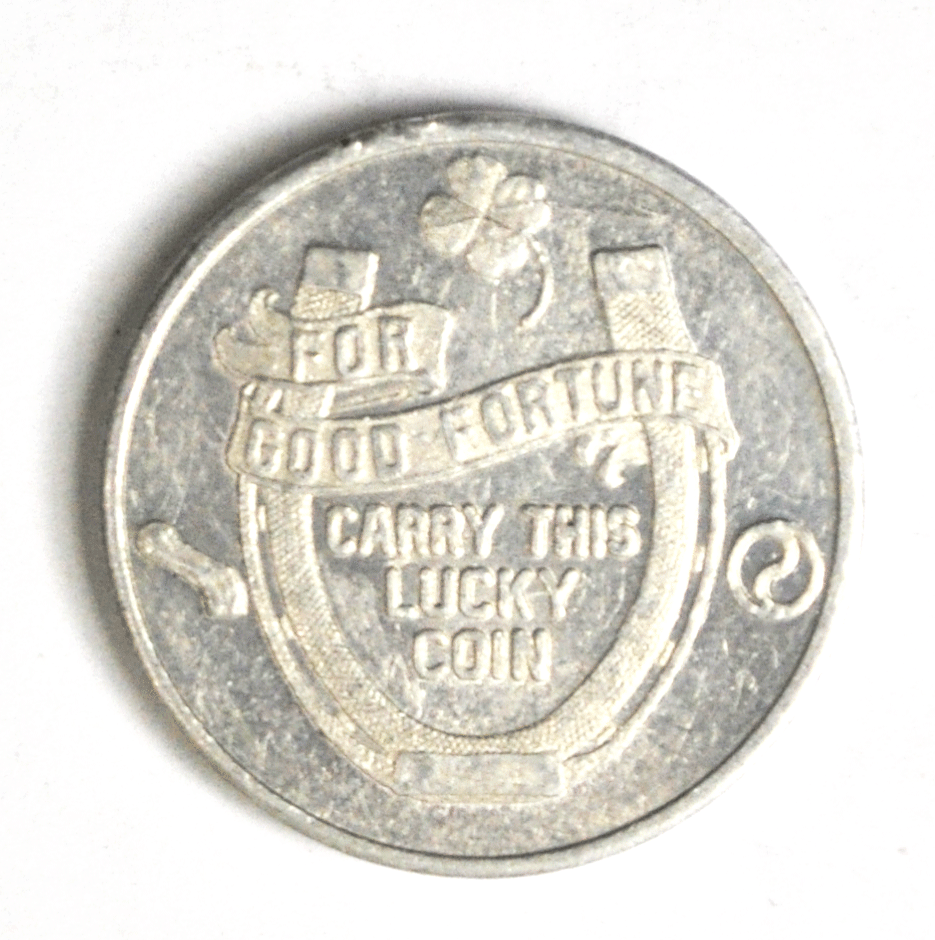 Missouri Insurance Co St Louis Good Luck Token Carry Good Fortune 25mm Aluminum