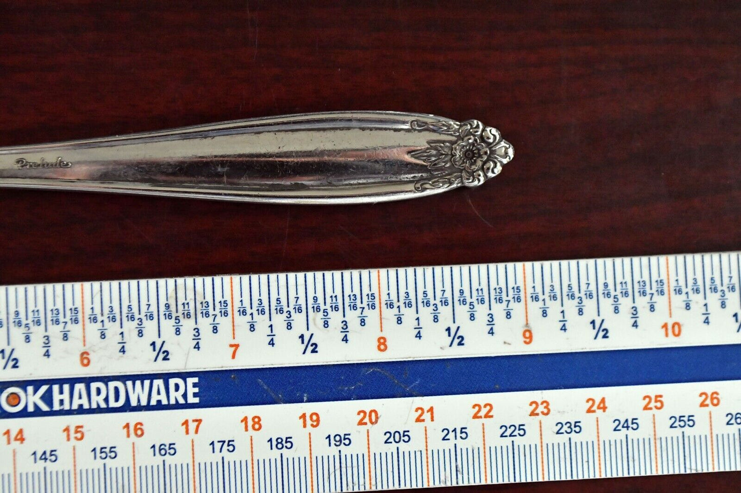 Prelude by International Sterling Silver 9" Large Cold Meat Serving Fork 2.6 oz