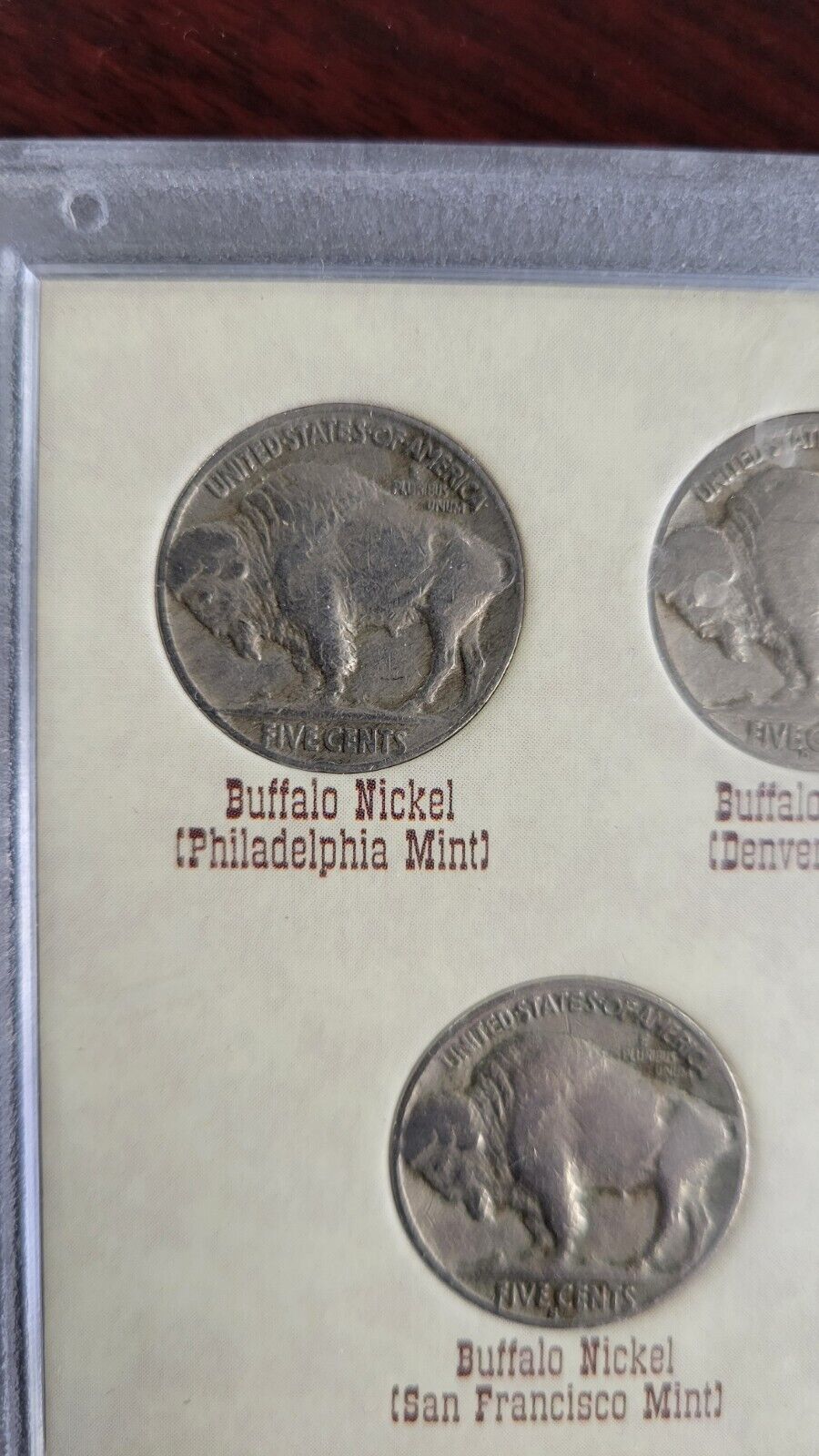 The Historic Buffalo Nickel Mint Mark Collection Coin Set 1935, 1936 S, 1937 D