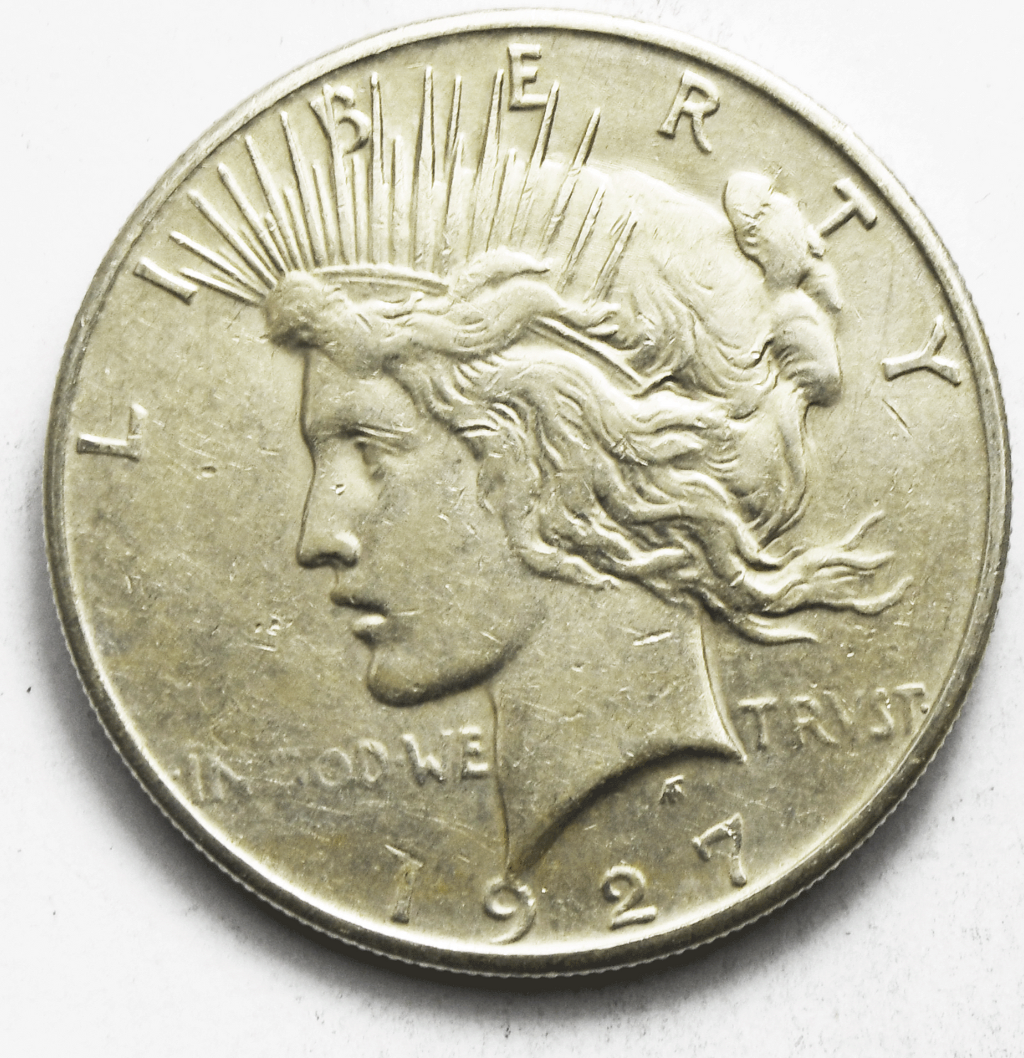 1934 D $1 Peace Silver One Dollar US Denver AU