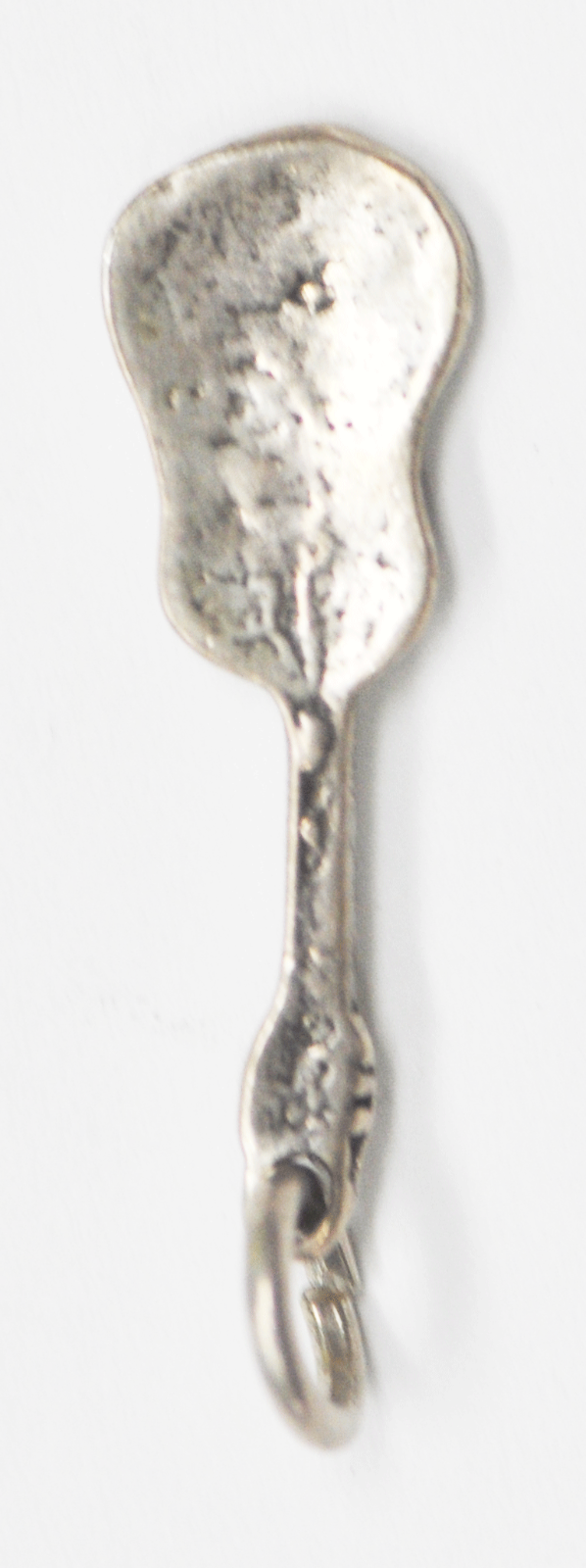 Sterling Silver Sandcast Guitar Charm 28mm x 10mm