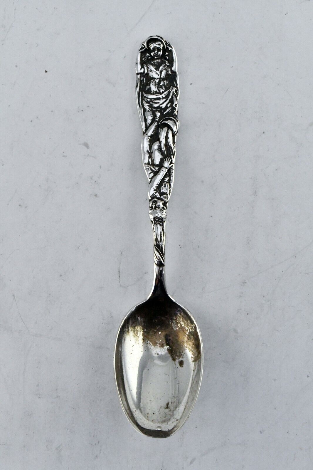 Tiffany & Co. Sterling Silver 6 3/8" Jack & Jill Nursery Rhymes Oval Spoon 1.5oz