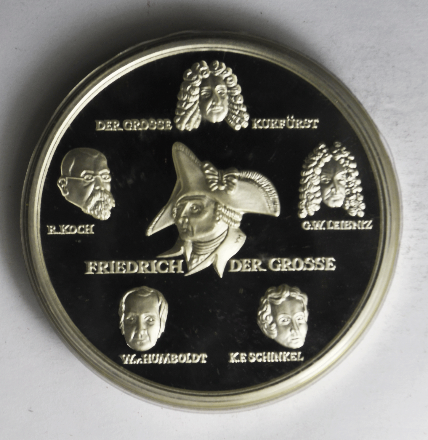 1987 750 Jahre Berlin Proof 5oz .999 Fine Silver Round 69mm w Box