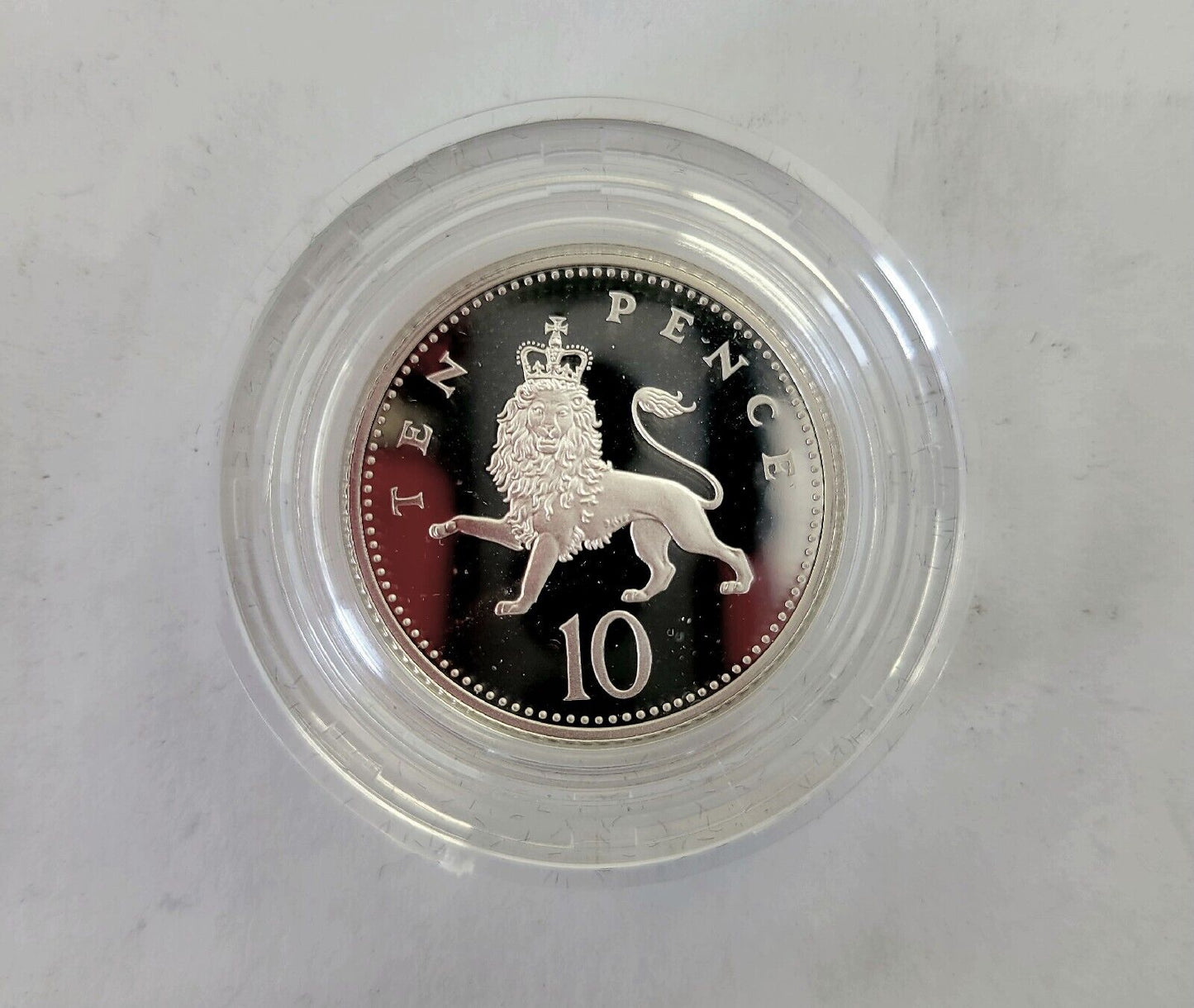 1992 Silver Proof Ten Pence Two Coin Set, Great Britain Royal Mint Boxed w/Cert