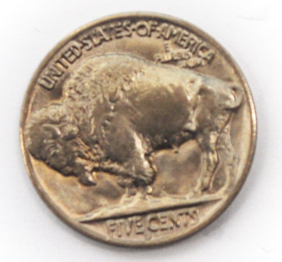 1938 D 5c Buffalo Nickel Five Cents US Denver Uncirculated