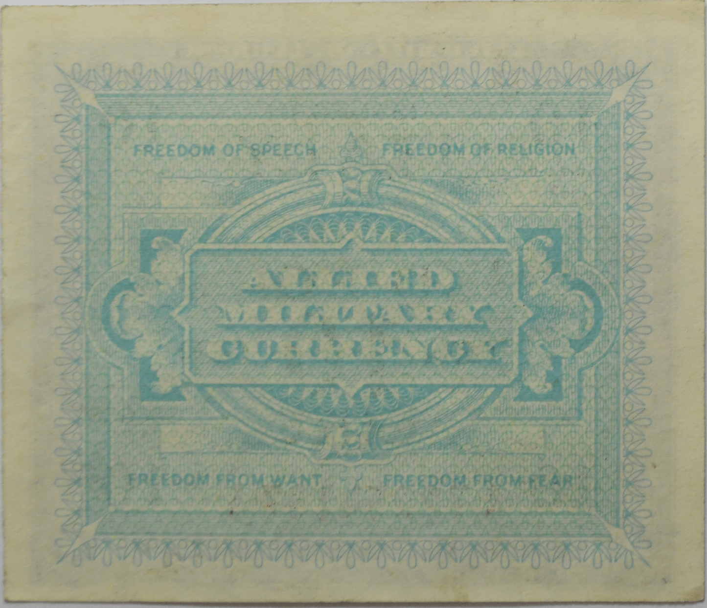 1943 A Italy 10 Lire Allied Military Currency Uncirculated Note A72254187A