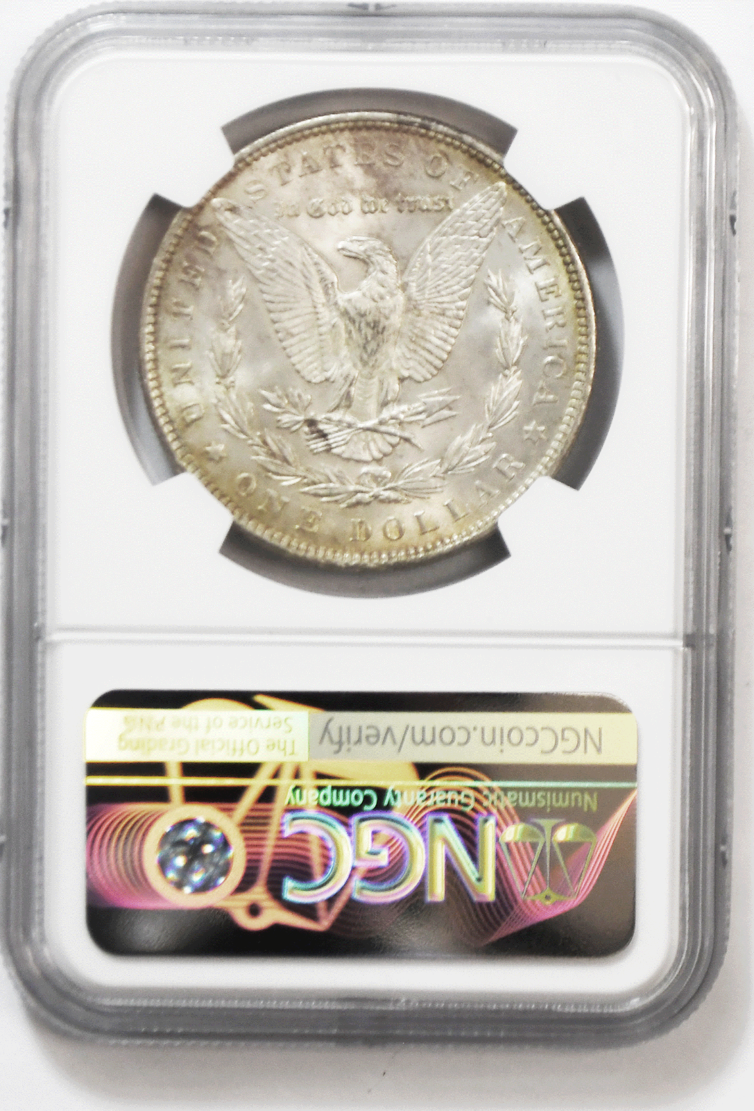 1890 $1 Morgan Silver One Dollar NGC MS62 Philadelphia Uncirculated