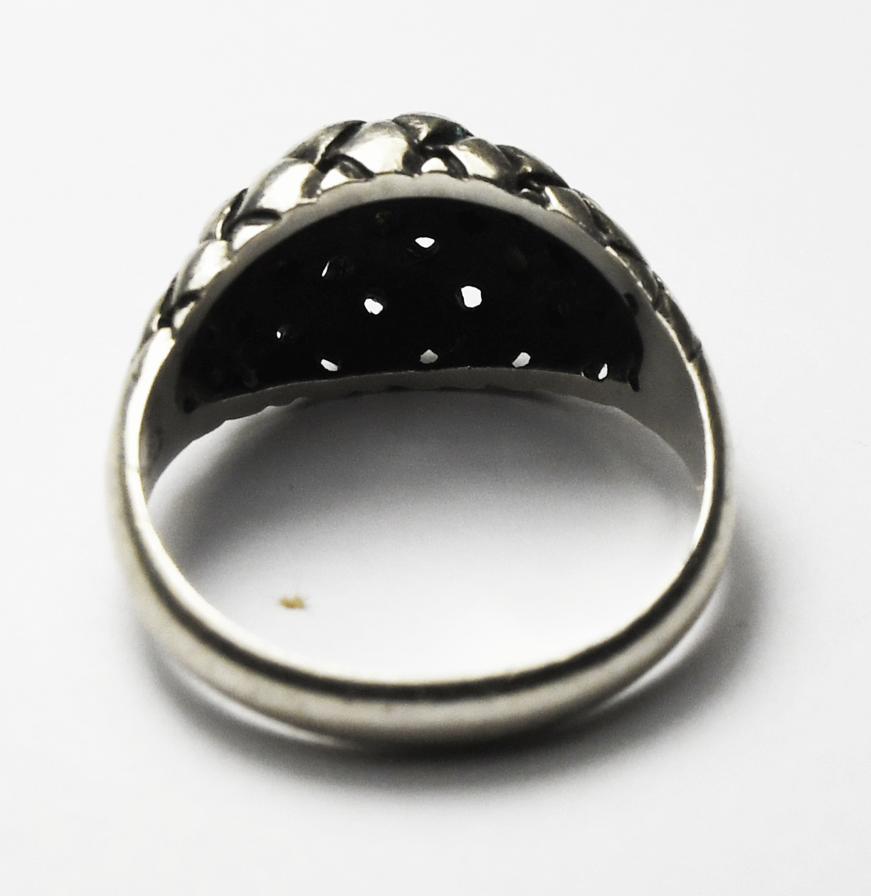 Sterling James Avery Domed Basket Weave Ring 10mm Size 7