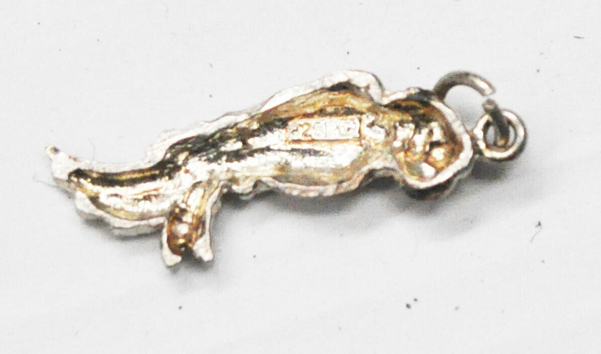 Sterling Silver Parrot Macaw Bird Charm 41mm x 9mm