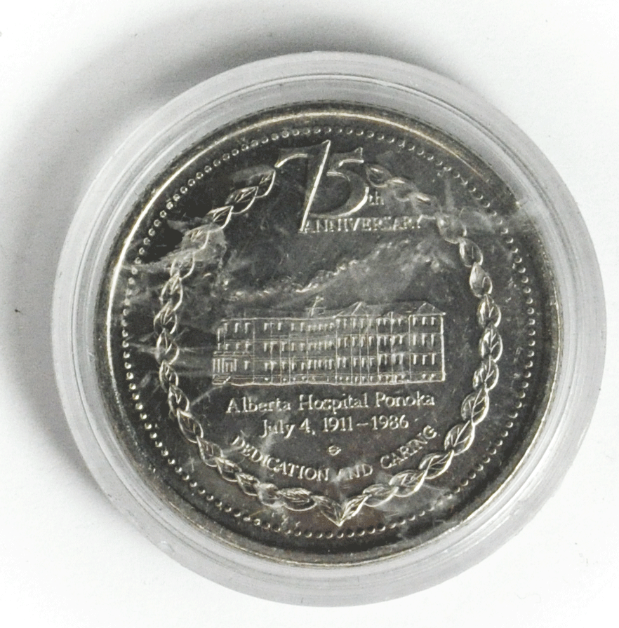 1986 Canada $1 Trade Token Penoka Stampede Hospital
