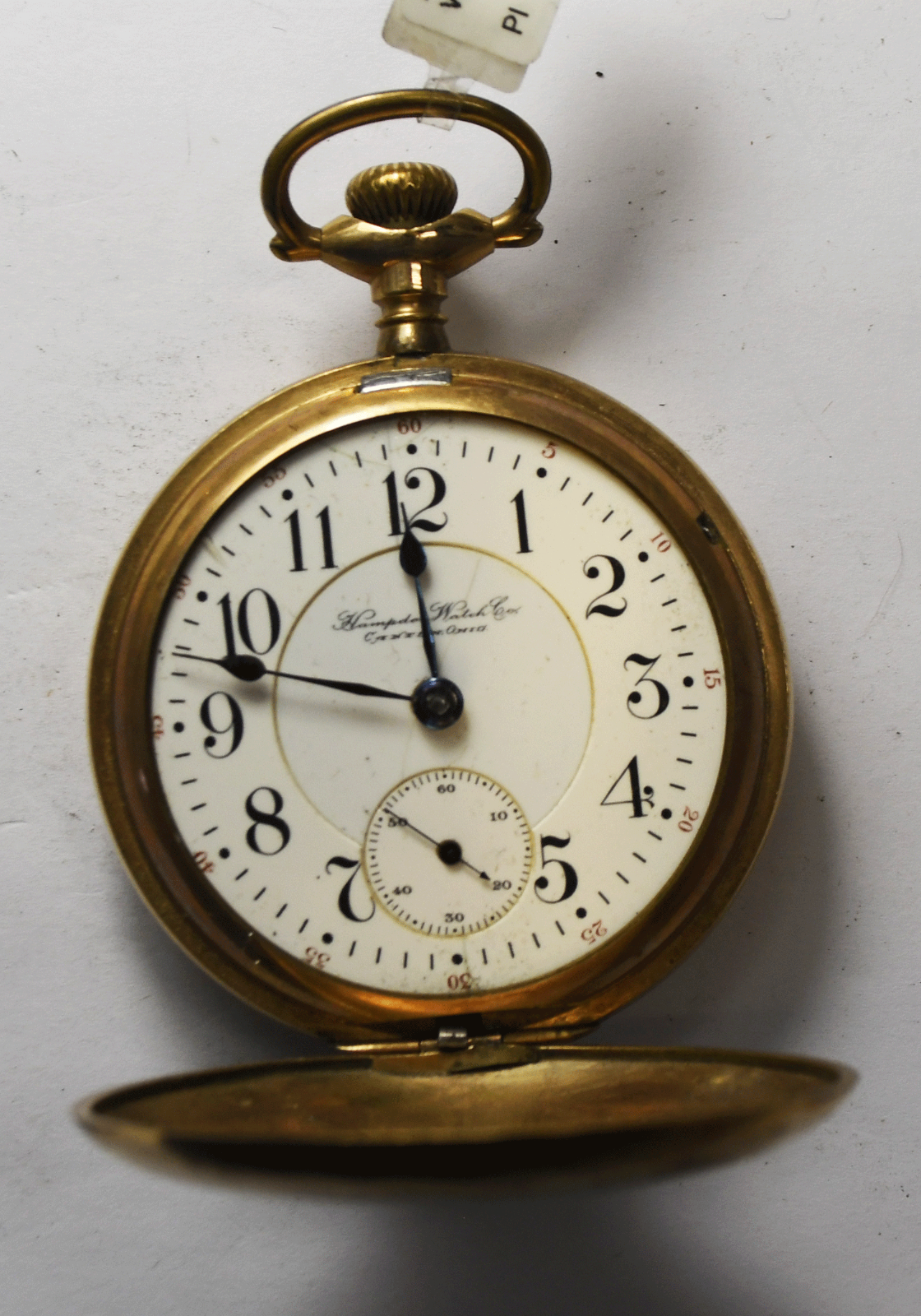 1906 Hampden Sz 18 GF Hunters Case Pocket Watch 21j John Handcock Railroad Grade