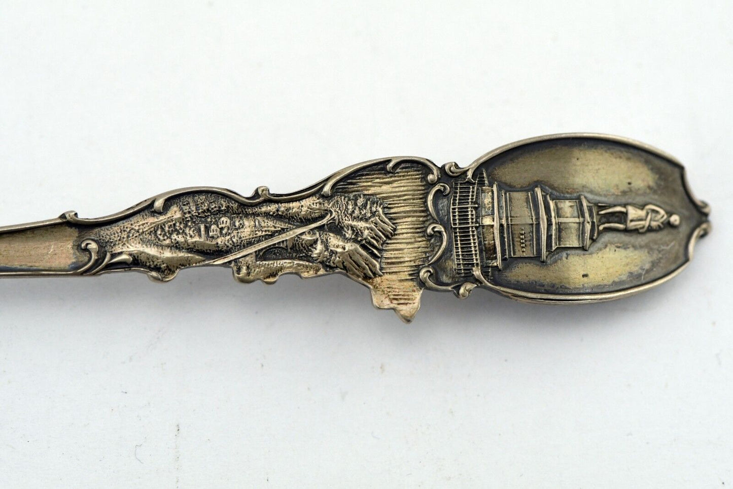Milwaukee Wisconsin Post Office Sterling Souvenir Spoon City Hall Library Gimbel