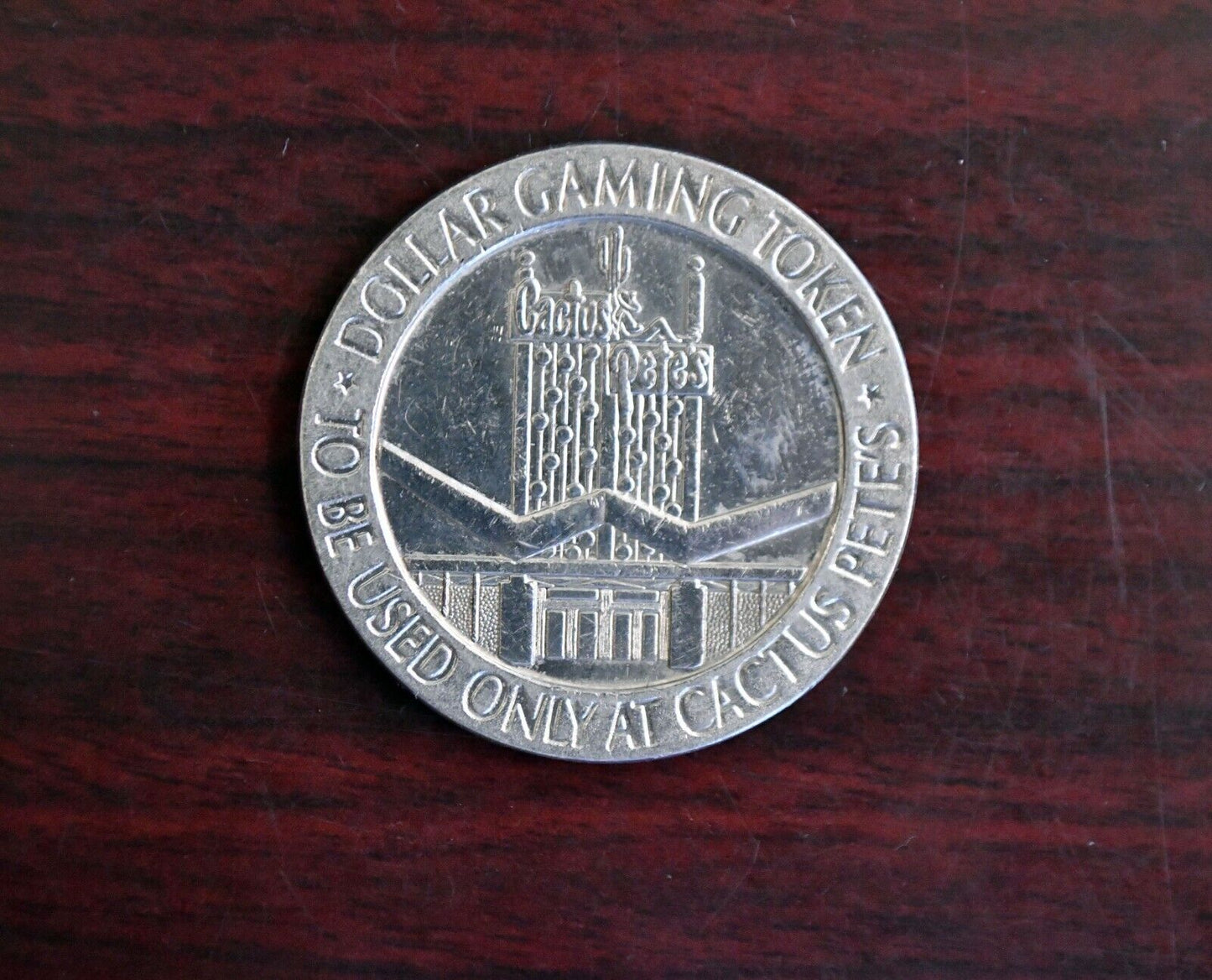 1966 Cactus Pete's Dollar Gaming Casino Slot Token Jackpot, Nevada Original