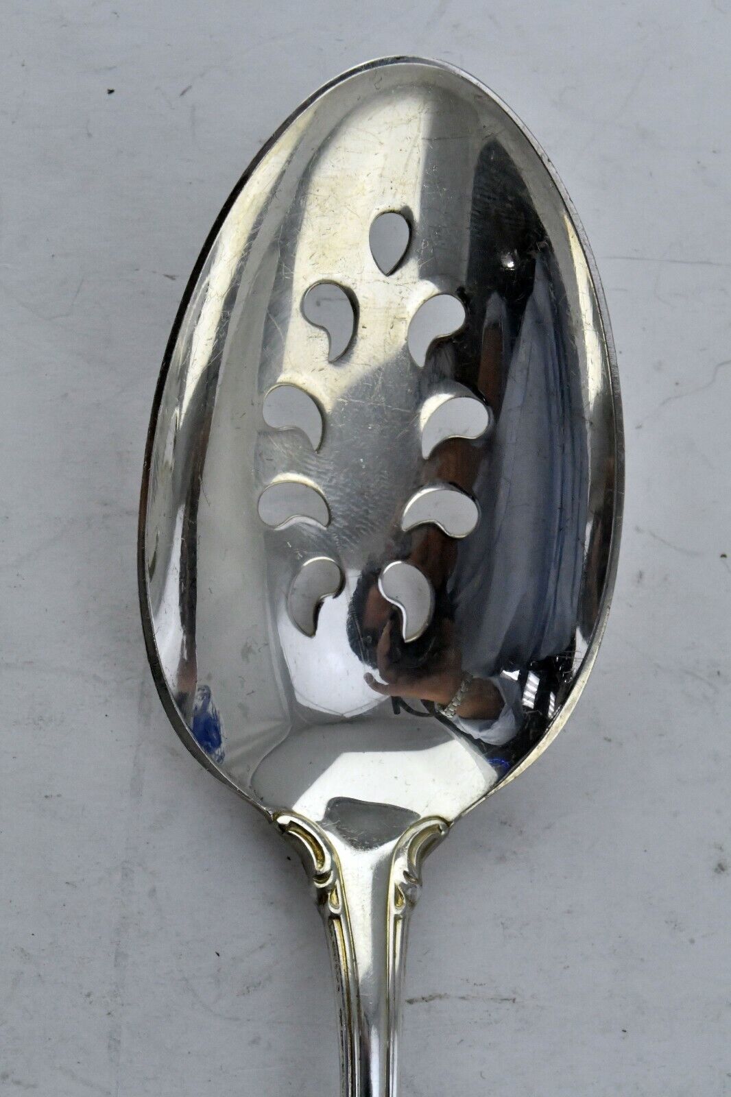 Legato by Towle Sterling Silver 8 3/8" Pierced Serving Spoon 2.2 oz.