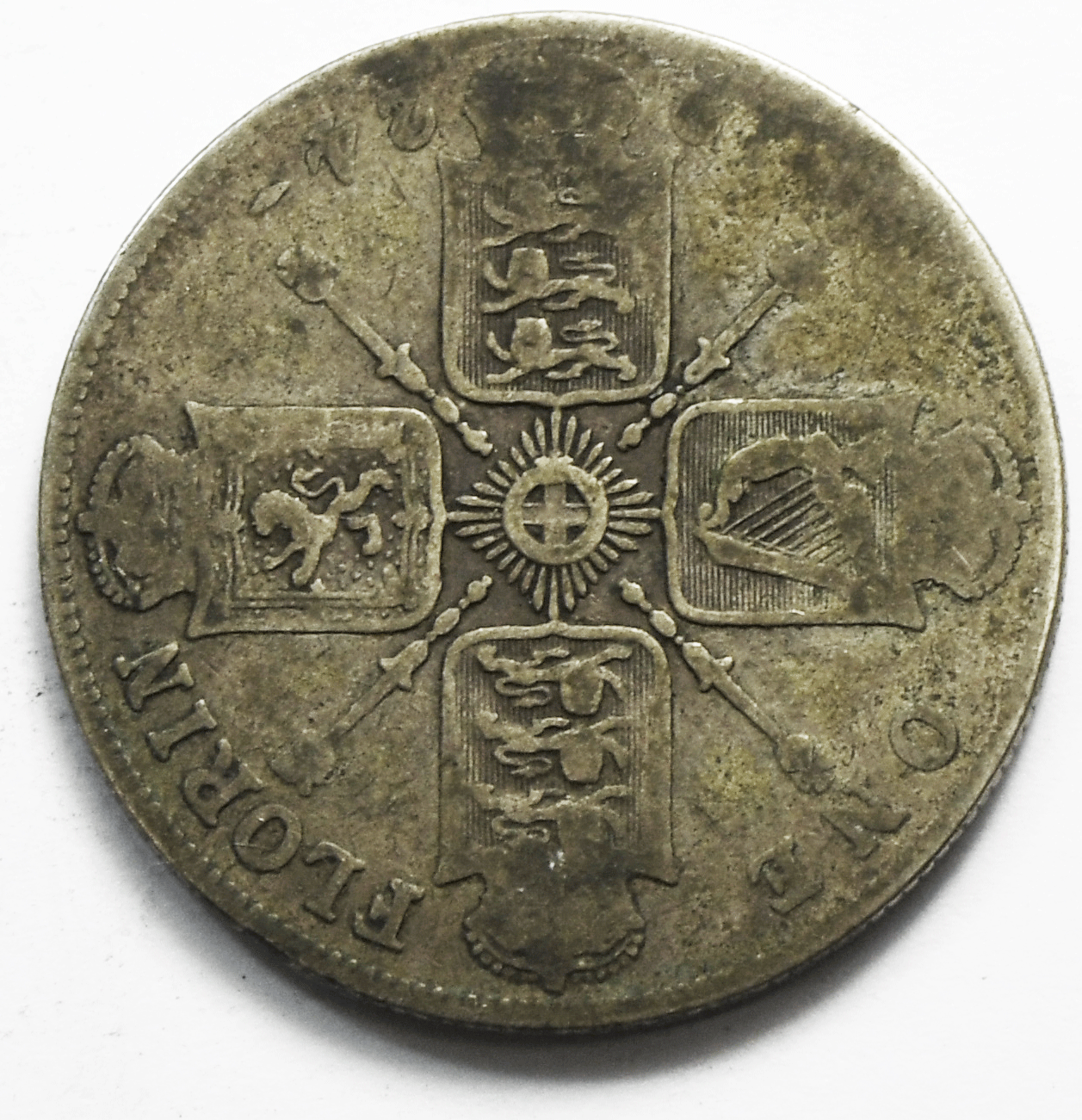 1924 Great Britain Silver One Florin Two Shillings Coin KM# 817a