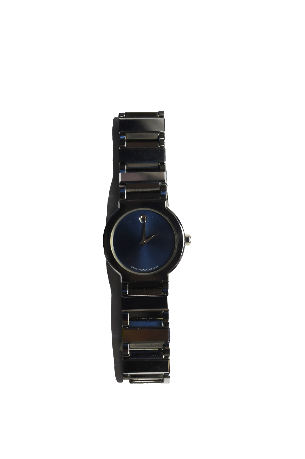 Women's Movado 89.C1.1841 Valor Blue Museum Dial Tungsten 26mm 6-1/4" Wrist