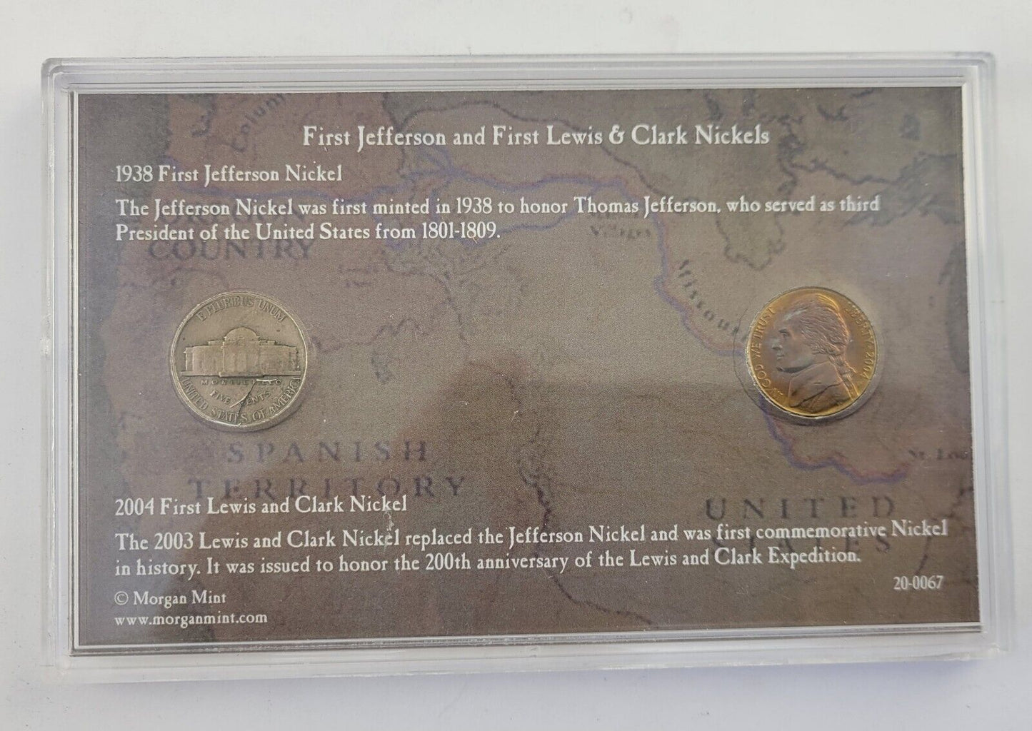 First & Last Jefferson Nickel and Lewis And Clark Nickel 1938, 2004