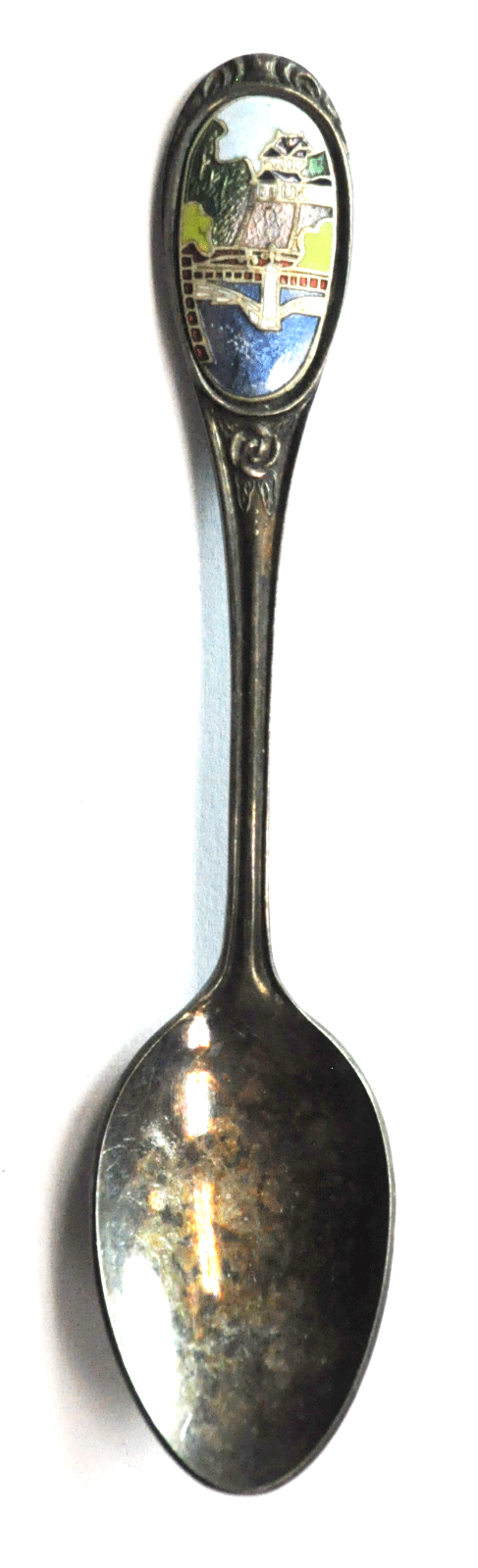 Nickel Silver NSP Japan Enamel Handle Landscape 4-3/4"