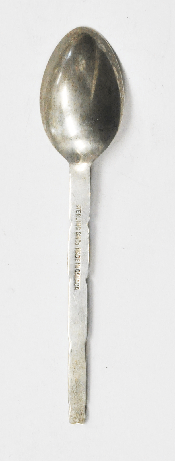 Sterling Silver BMCo Enamel Totem Pole Victoria BC Canada 3-1/2" Souvenir Spoon