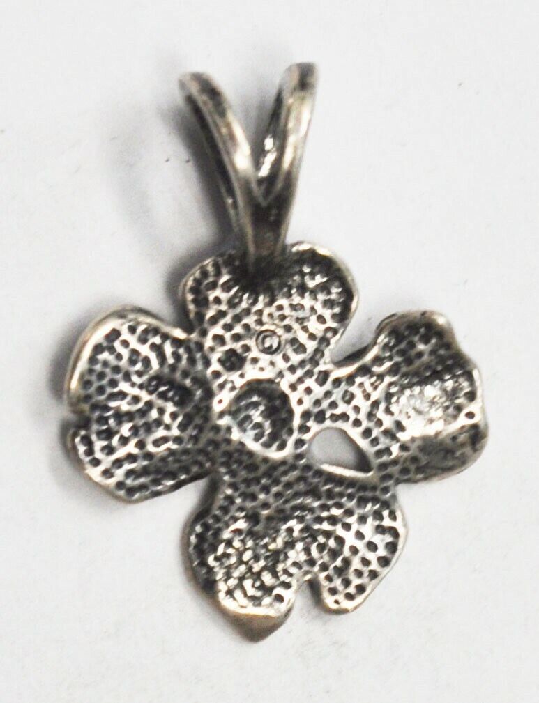 Sterling Silver Shube Flower Pendant 31mm x 22mm