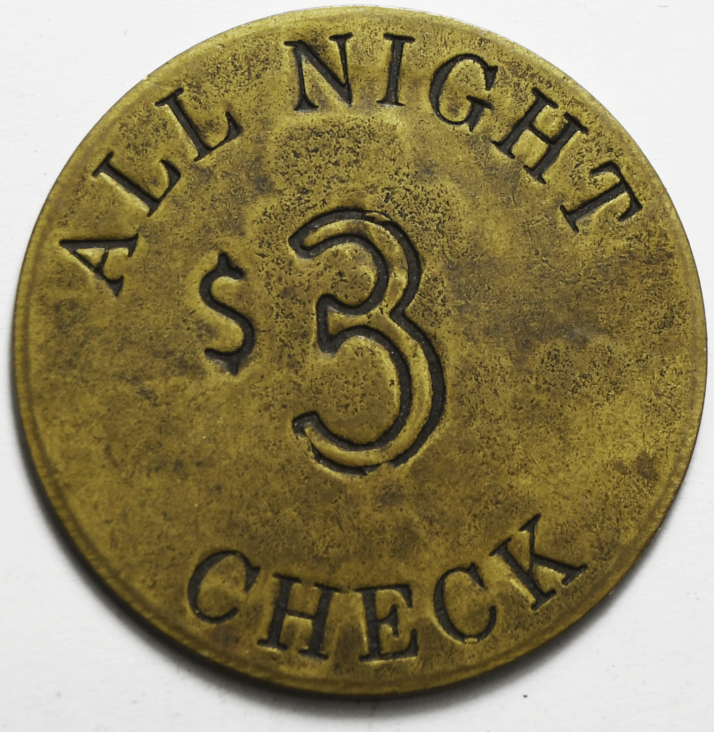 $3 Red Dog Saloon Virginia City Nevada Brothel Screw All Night Check Token 38mm