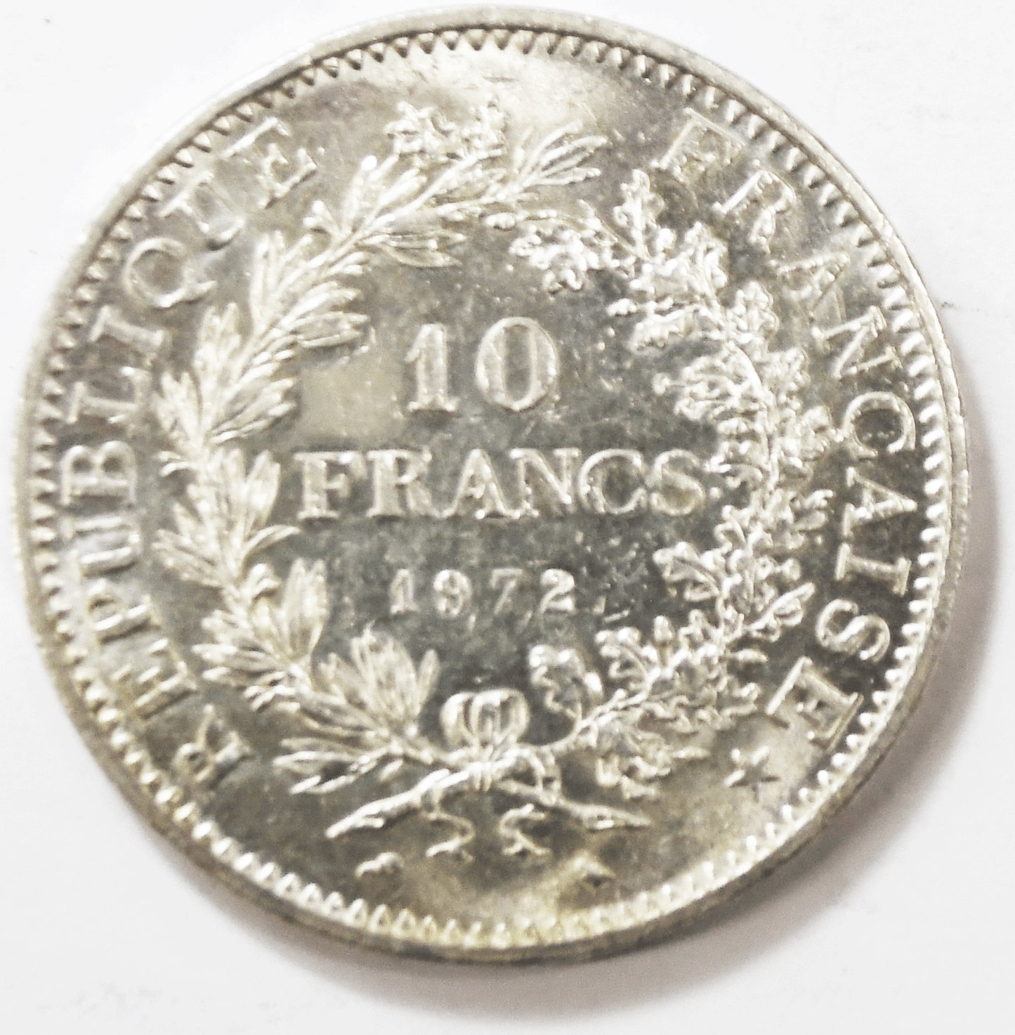 1972 France 10 Ten Francs Silver Coin KM# 932 Uncirculated