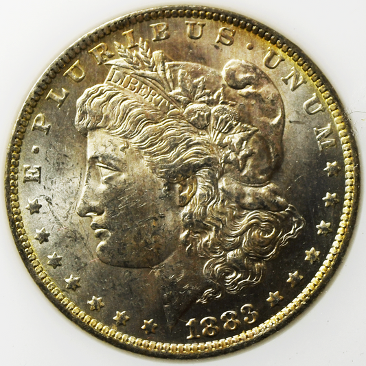 1883 O $1 Morgan Silver One Dollar US Coin Rare Treasury Hoard BU