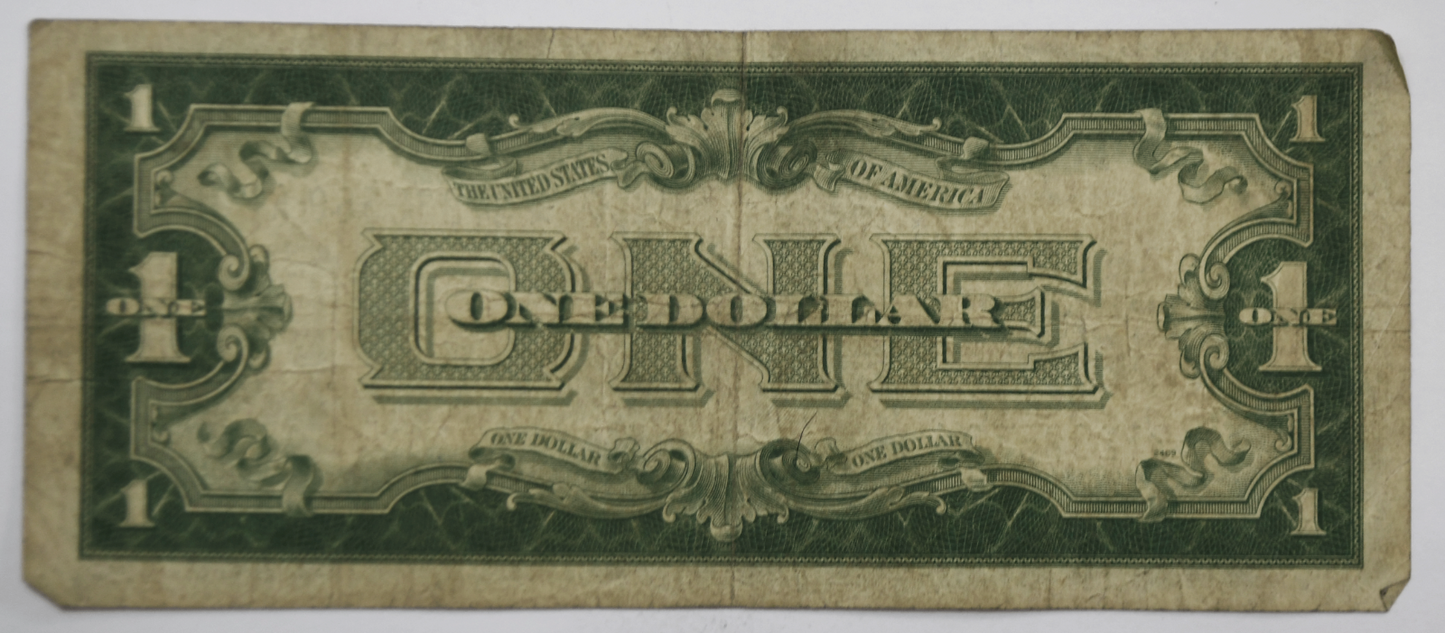 1928 B $1 One Dollar Silver Certificate Star Note *37236580A Funny Back