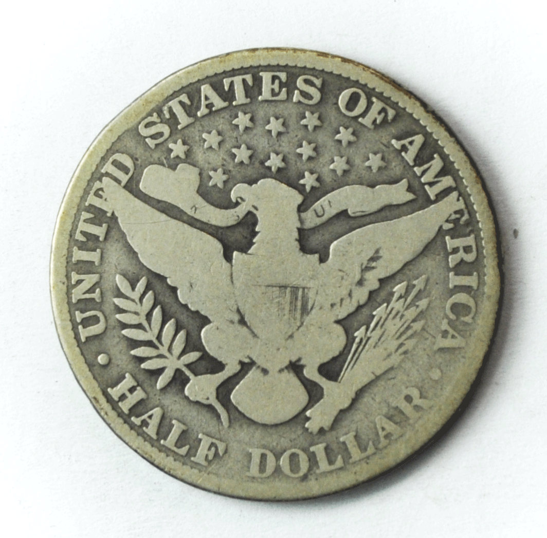 1910 50c Barber Silver Half Dollar Fifty Cents US Philadelphia