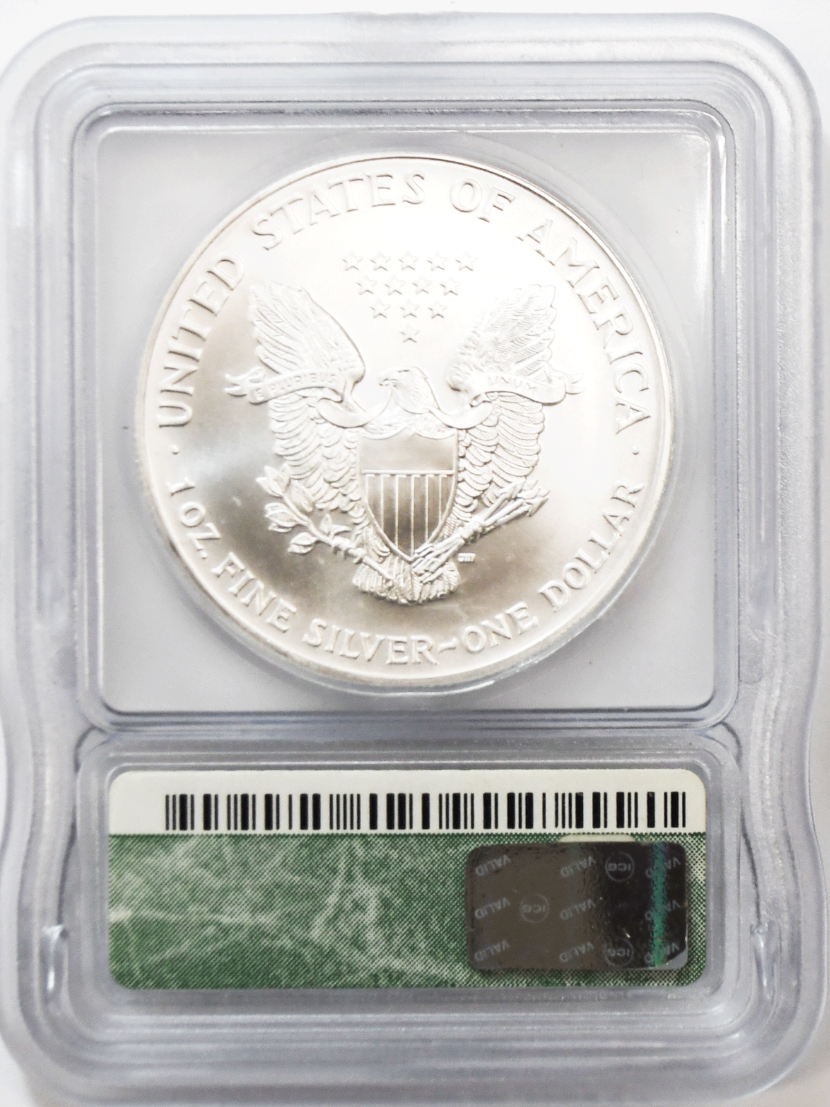 2003 $1 American Silver Eagle Silver Dollar ICG MS70